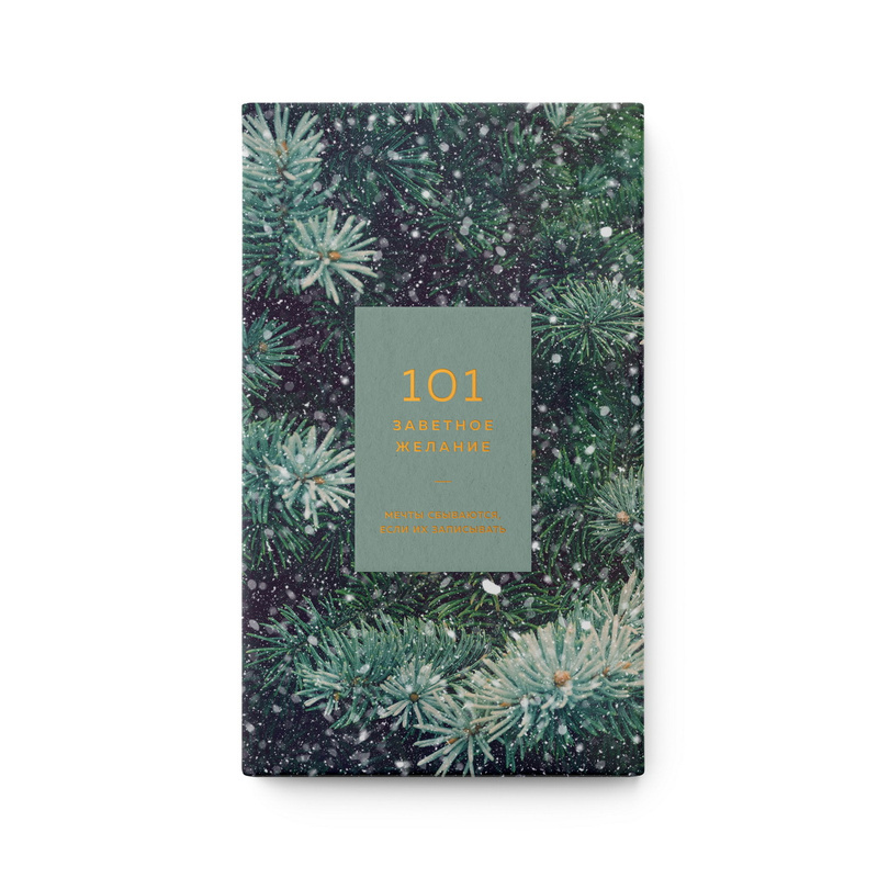 Блокнот "101 заветное желание" (Бледно-зеленый) | Обёртка №7 (01-1207)