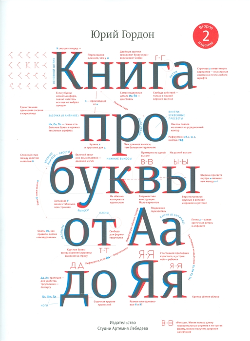 Гордон Ю. Книга про буквы от Аа до Яя (4-е изд.) | (ИЗДАЛ, супер.)